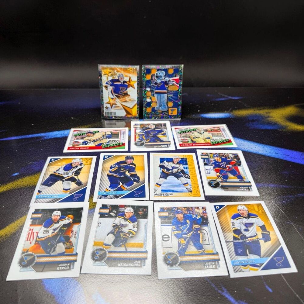 2024-25 Topps NHL Stickers Foil Base Mascot Jersey Stars Team Lot St Louis Blues